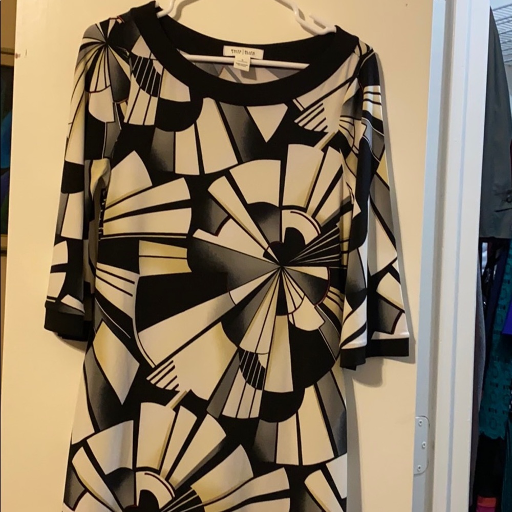 Geometric print tunic style dress